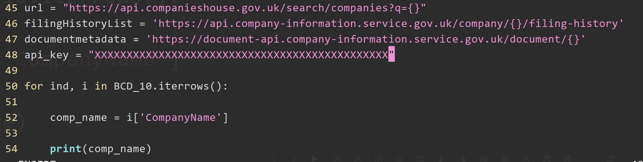 Companies House API